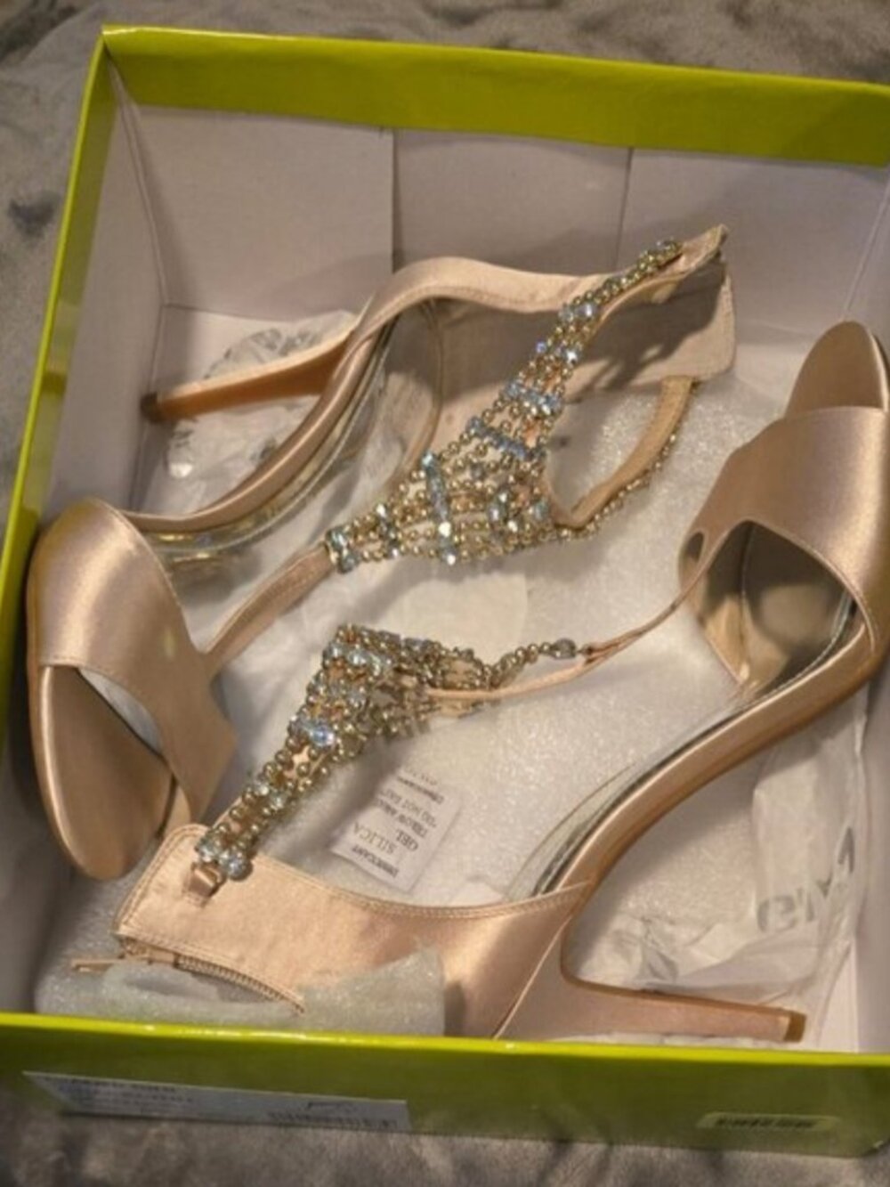 NIB Gianni Bini Gracelynn Gold Dust Heels 9M